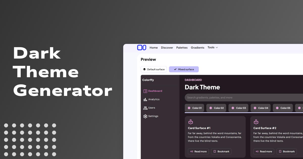 Dark Theme Generator